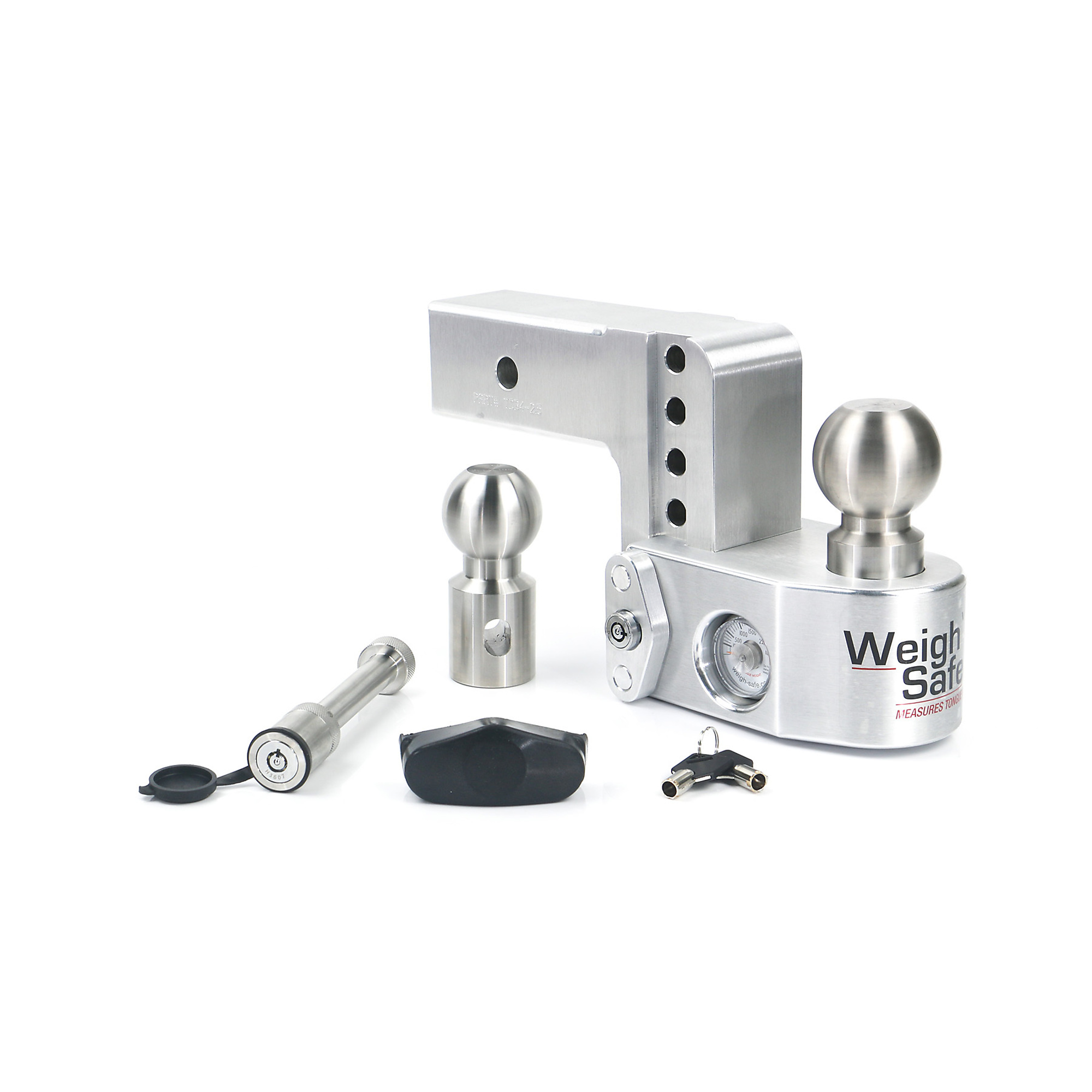 Weigh-Safe Drop Hitch Ball Mount - 4in. Drop, 2.5in. Shank, 18500 Lb. Gross Towing Weight, 2-5/16in. Ball, Class V, Model# WS4-2.5-KA